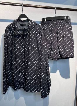 Черный спортивный костюм Balenciaga премиум BP-38206