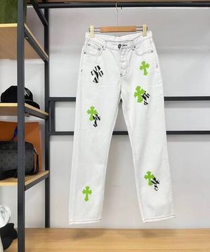 Джинсы коллекционные Chrome Hearts BP-37482
