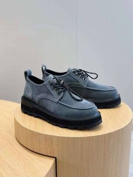 Лимитированные ботинки замшевые серые Moncler BP-191241