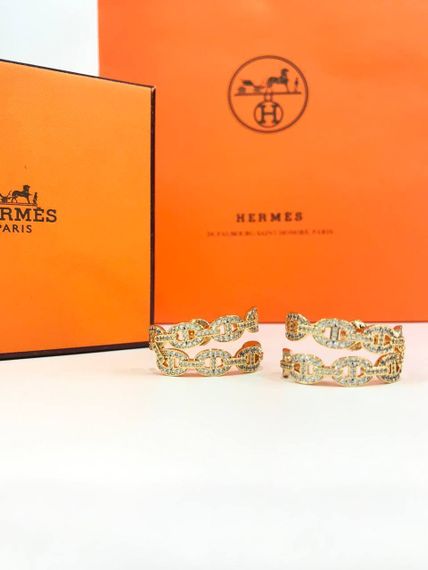 Трендовые серьги Hermes BP-17124