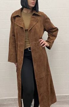 Элитный замшевый плащ The Row BP-50589