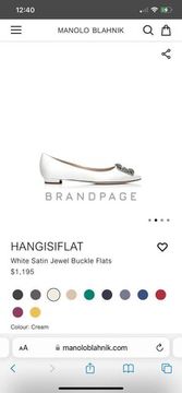 Балетки кожаные Manolo Blahnik BPLUX12560