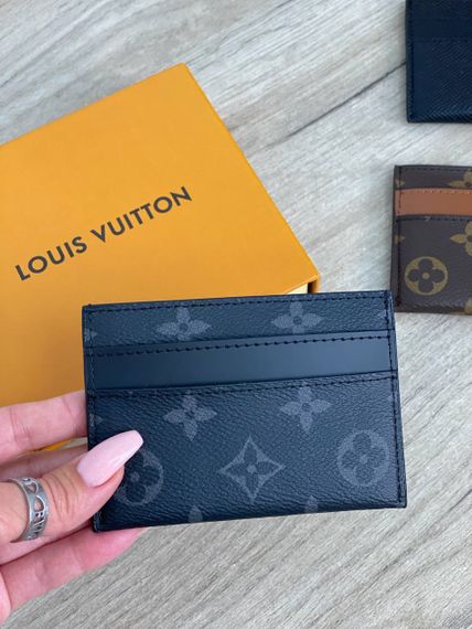 Картхолдер Louis Vuitton черный с узорами BP-19674