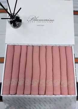 Полотенца комплект 10 штук кирпичный цвет Blumarine BP-34173