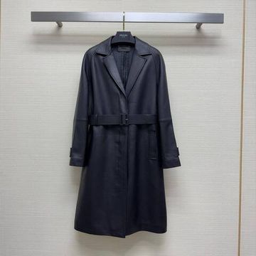 Трендовый кожаный плащ Prada BP-39778