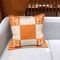 Подушка декоративная Hermes бело-оранжевая BP-38051