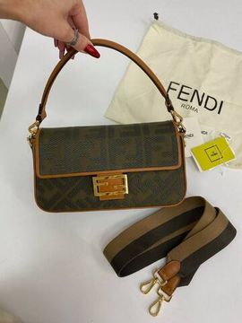 Трендовая женская сумка хаки Baguette Fendi BP-27229