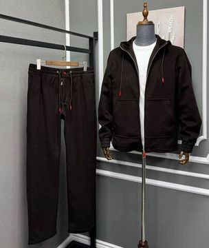 Трендовый спортивный костюм черный Kiton BP-051850