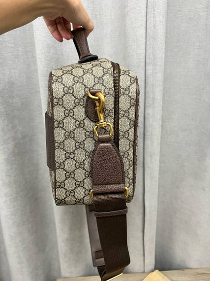 Коллекционная женская сумка серая Gucci BP-40576