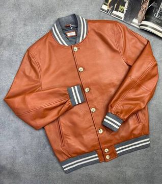 Кожаный бомбер Brunello Cucinelli BP-49606