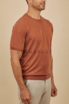 Футболка трикотажная из льна и тенселя RC BPLUX12340