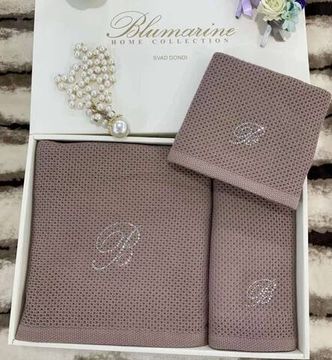 Комплект полотенец 3 шт. тёмно-коричневый Blumarine BP-34165