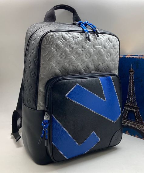 Рюкзак Louis Vuitton черно-синий BP-13662