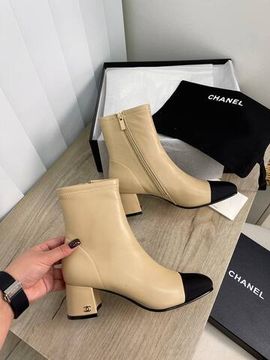 Комбинированные коллекционные ботильоны Chanel BP-23530