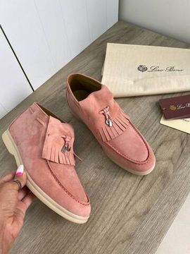 Ботинки серовато-розовые трендовые Loro Piana BP-17954