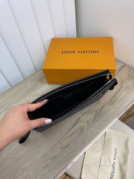 Папка темно-серая А5 Louis Vuitton премиум BP-28002