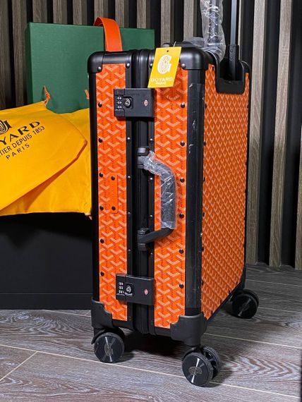 Чемодан Goyard оранжевый для путешествий BP-45380