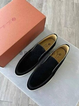 Лоферы из натуральной замши Loro Piana BPLUX5585