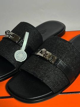 Классические шлепанцы Hermes BP-37593