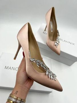 Дизайнерские атласные лодочки Manolo Blahnik BP-26356