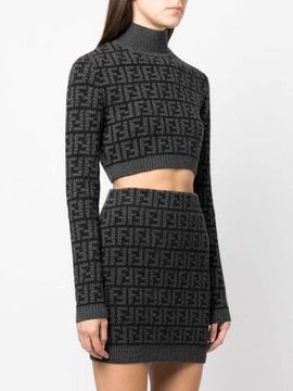 Женский костюм с узором FF кроше Fendi BP-23117