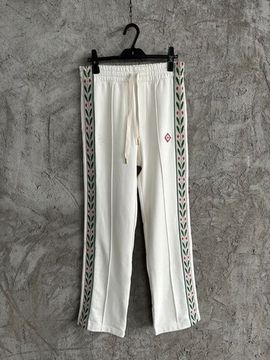 Трендовые брюки белые с узорами Casablanca BP-809368