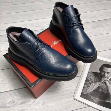 Зимние ботинки темно-синие мужские Loro Piana BP-23491