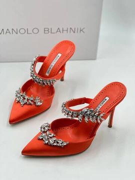 Премиум мюли Lurum Manolo Blahnik с кристаллами BP-26354